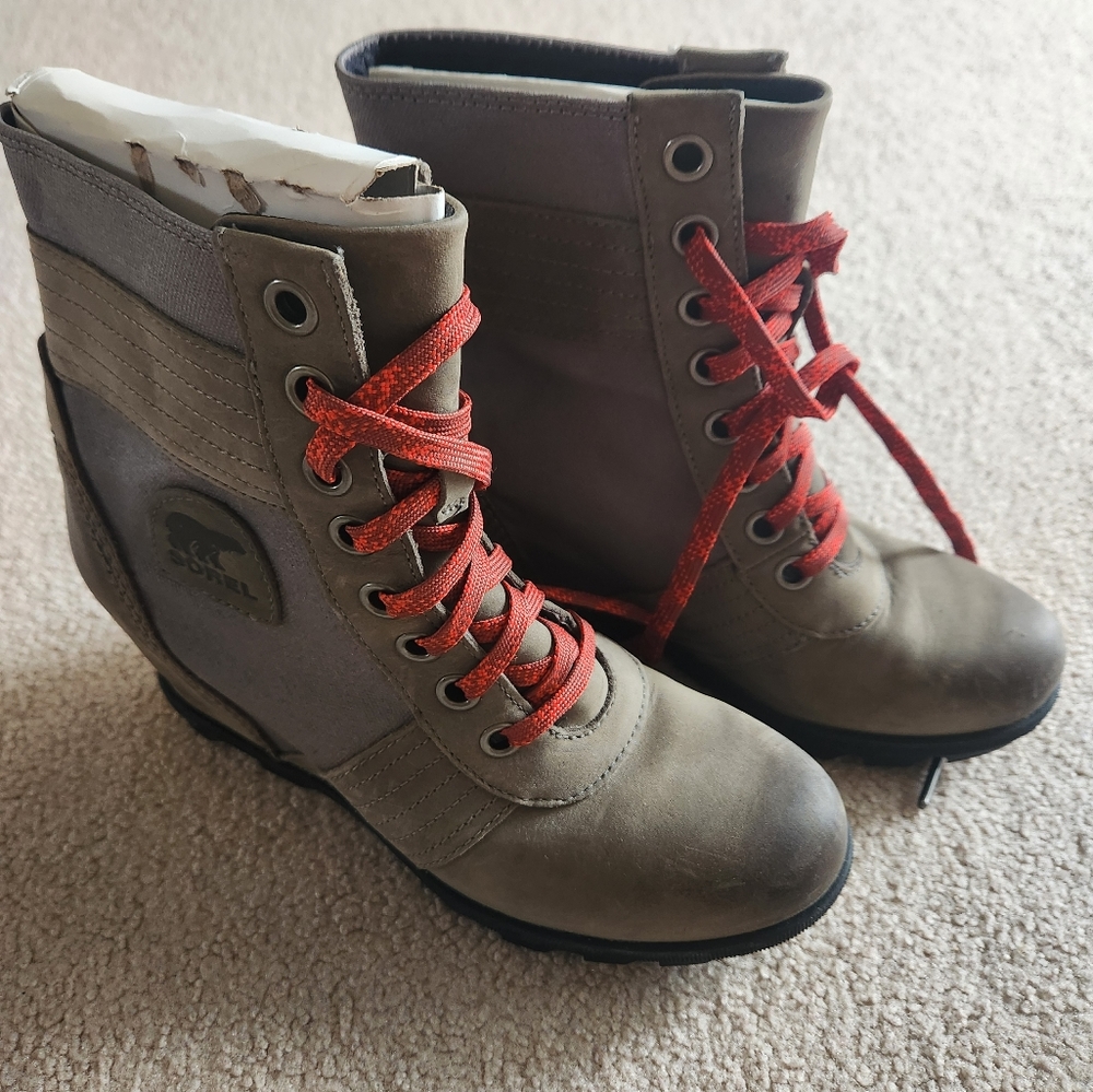 Sorel Lexie Wedge Lace Up Bootie